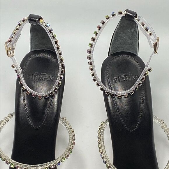 Alexandre Birman Dolores 100 Black & Sparkling Straps Sandal size 38 - Picture 8 of 12